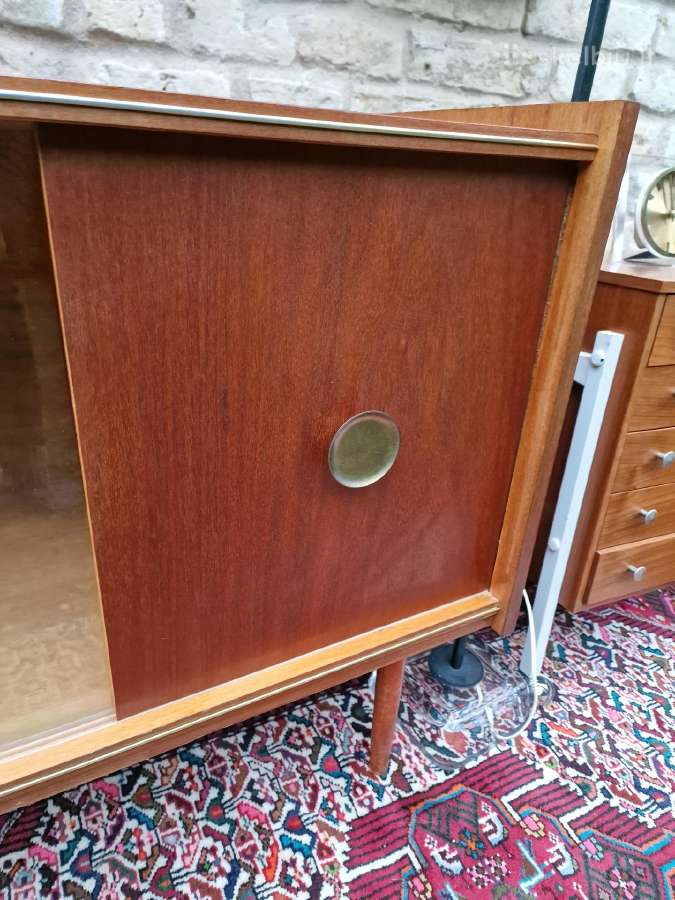 Vintažinė mid century tikmedžio indauja - nuotraukos Nr. 6