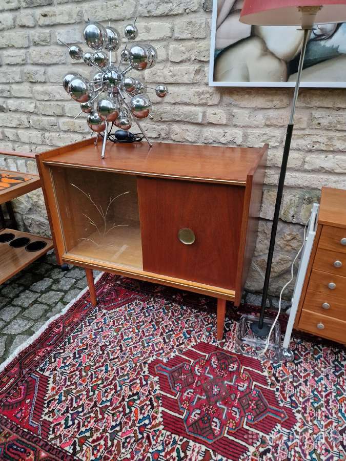 Vintažinė mid century tikmedžio indauja - nuotraukos Nr. 9