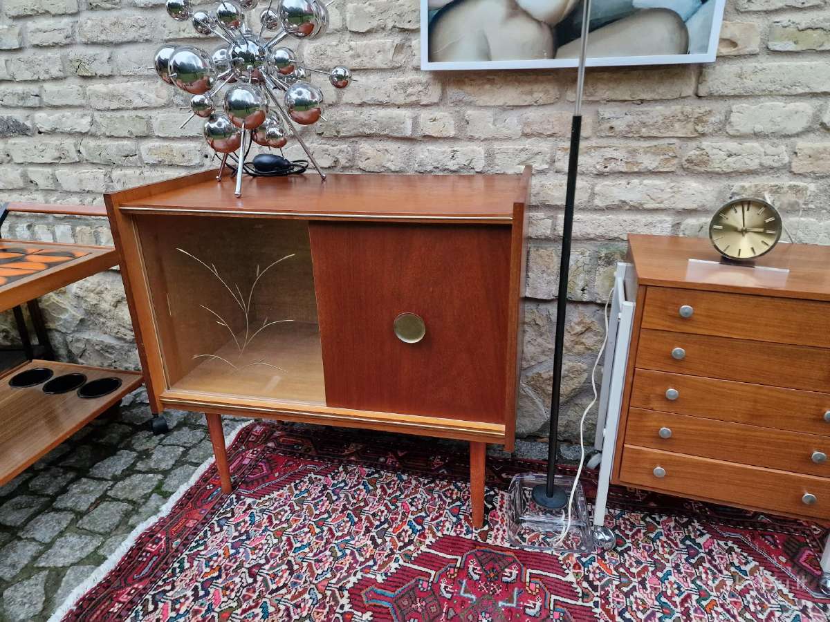 Vintažinė mid century tikmedžio indauja - nuotraukos Nr. 10