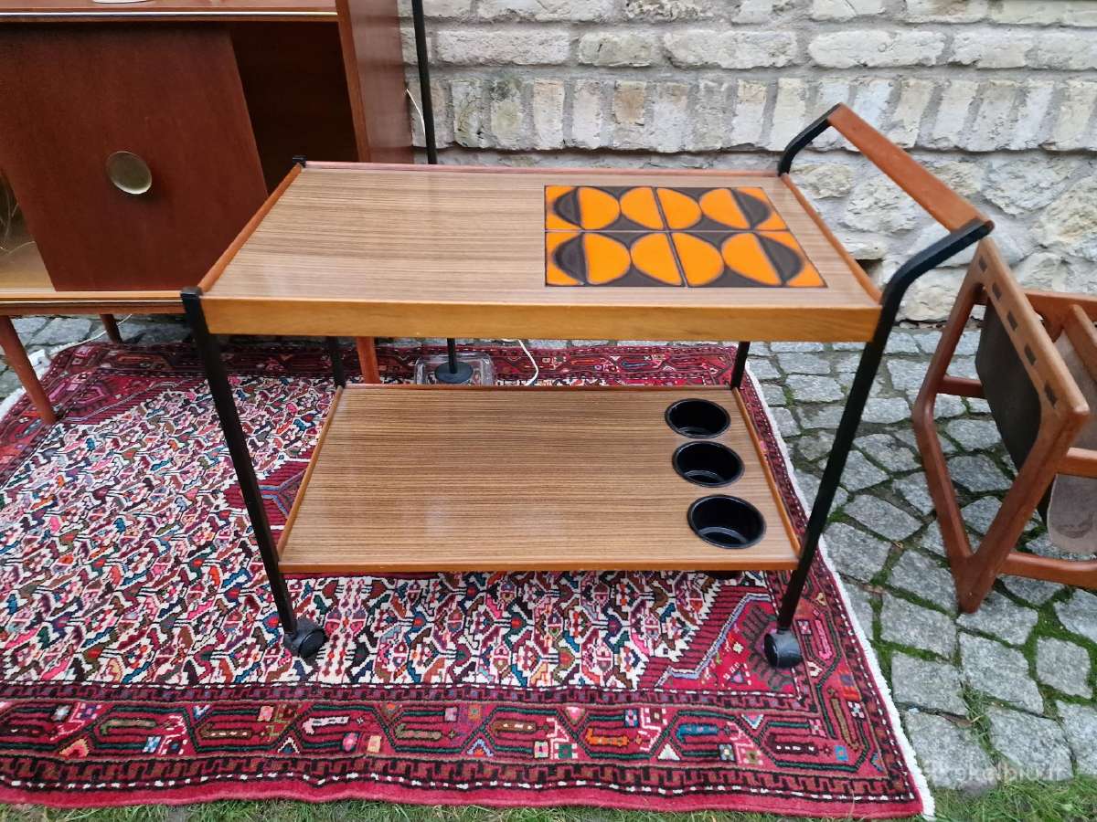 Vintažinis mid century serviravimo staliukas - nuotraukos Nr. 6