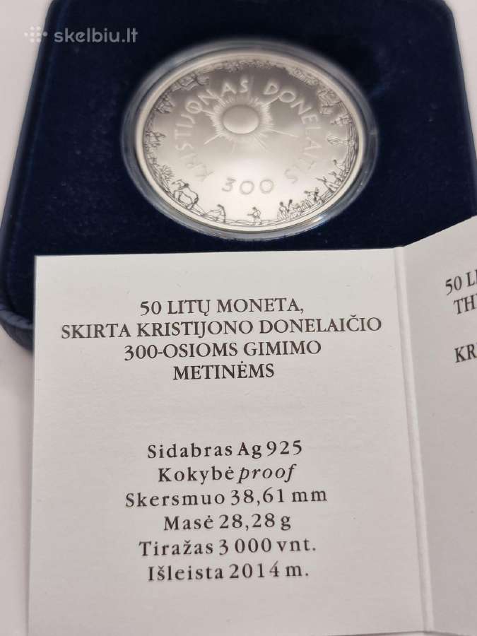50 Litų, 2014 m., Kristijonas Donelaitis - nuotraukos Nr. 6