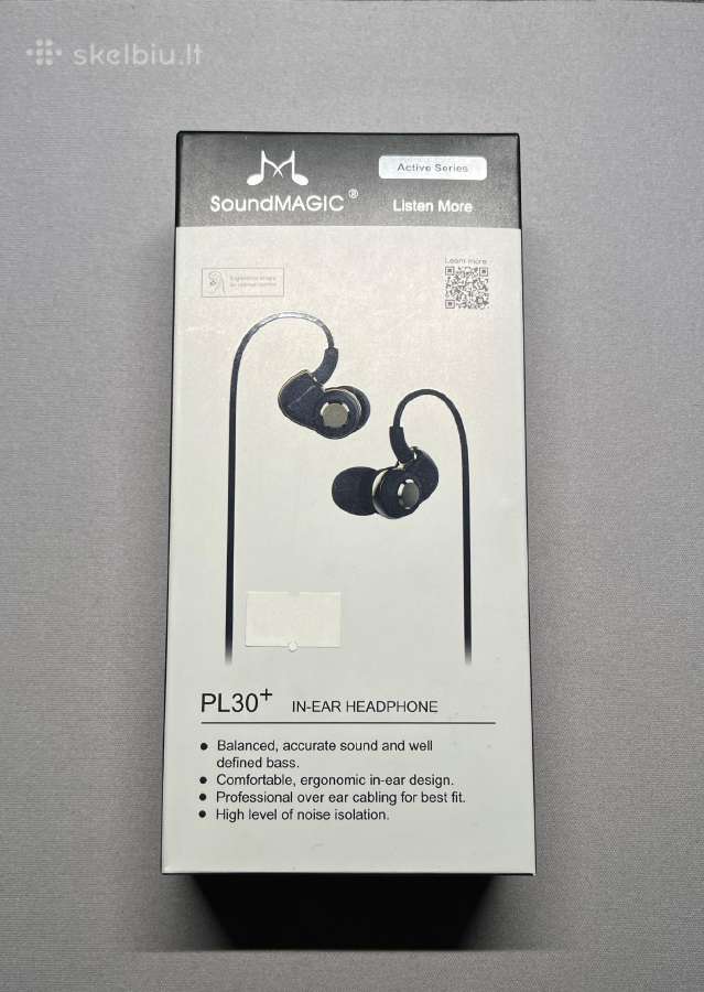 Soundmagic Pl30+ Black ausinės