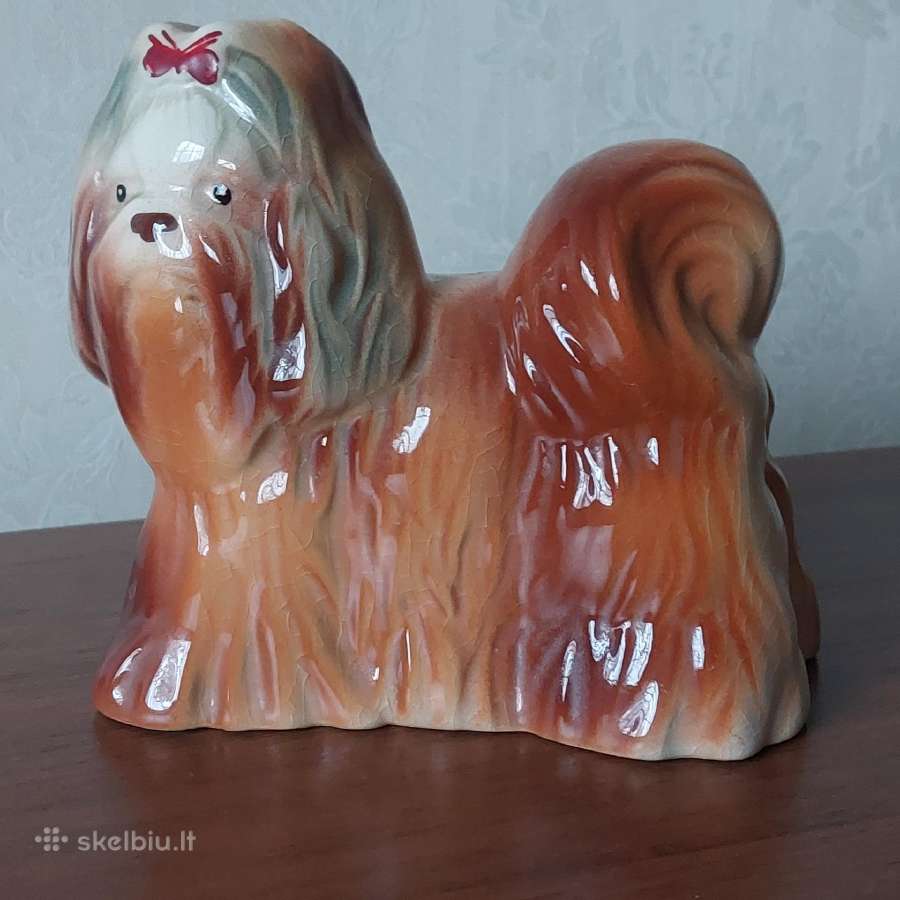 Porcelianinė statulėlė - Šuniukas Bolonė / Bolonka - nuotraukos Nr. 3