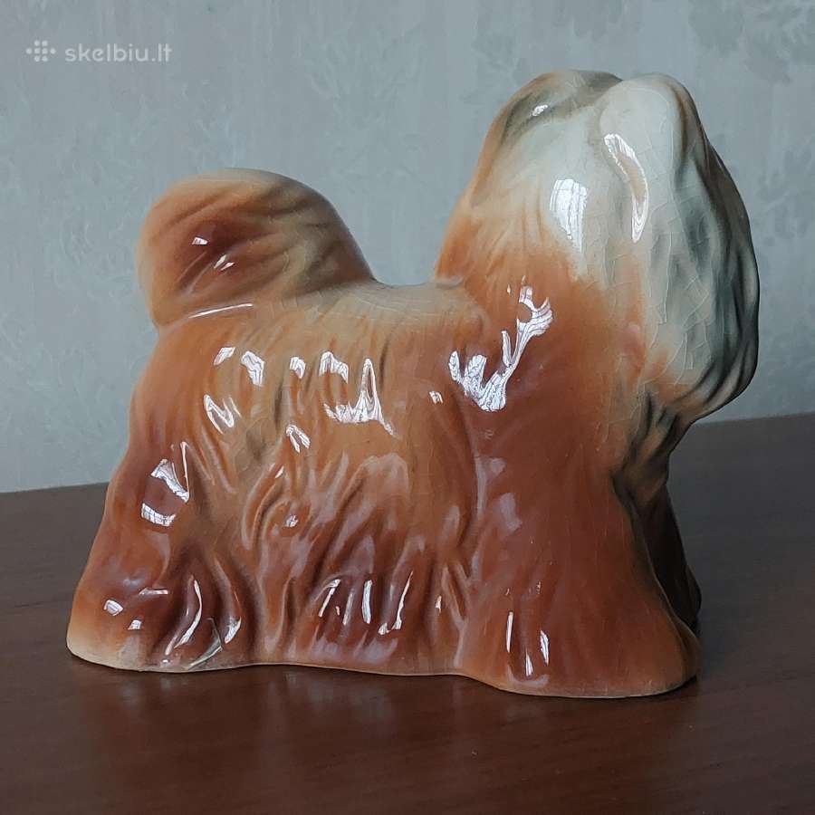 Porcelianinė statulėlė - Šuniukas Bolonė / Bolonka - nuotraukos Nr. 6