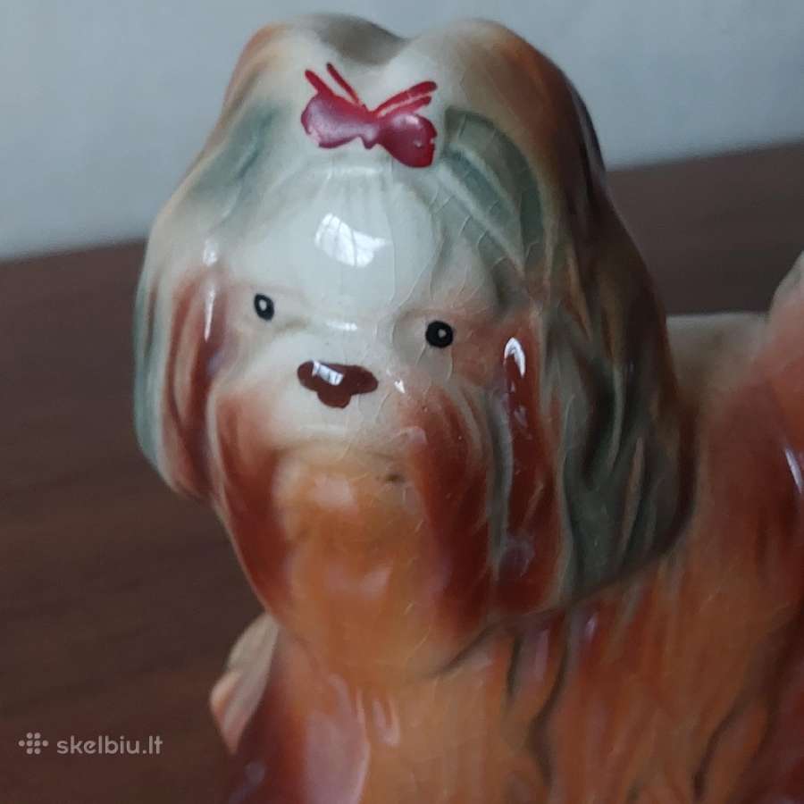 Porcelianinė statulėlė - Šuniukas Bolonė / Bolonka - nuotraukos Nr. 11