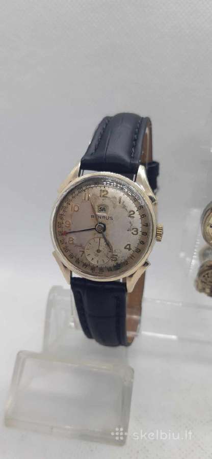 1950 Šveicariškas Benrus Date laikrodis