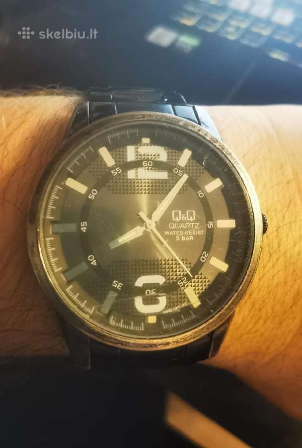 Q&q laikrodis su metaline apyranke Q890j402 Jzc - nuotraukos Nr. 3