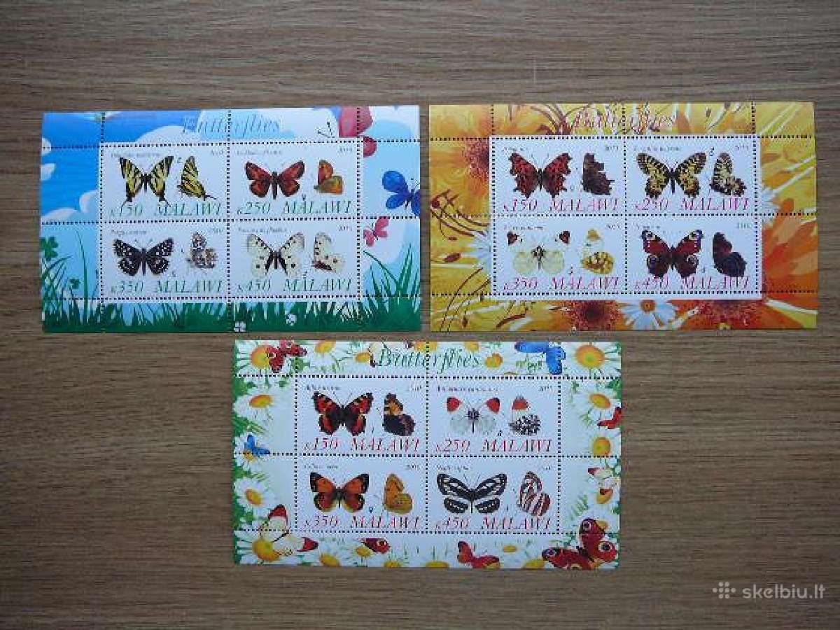 Drugeliai Malavis 2010 svarus g119/1s