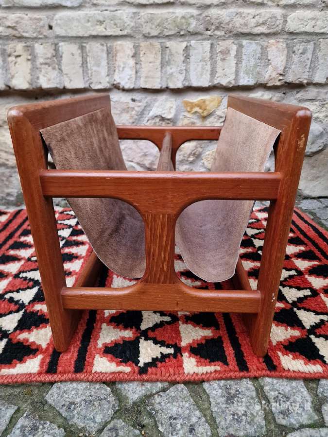 Vintažinė mid century tikmedžio laikraštinė - nuotraukos Nr. 4