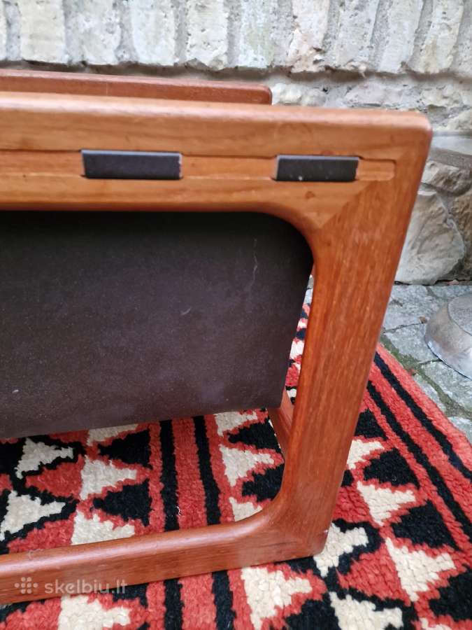 Vintažinė mid century tikmedžio laikraštinė - nuotraukos Nr. 7