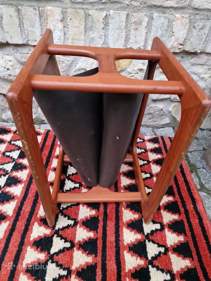 Vintažinė mid century tikmedžio laikraštinė - nuotraukos Nr. 11