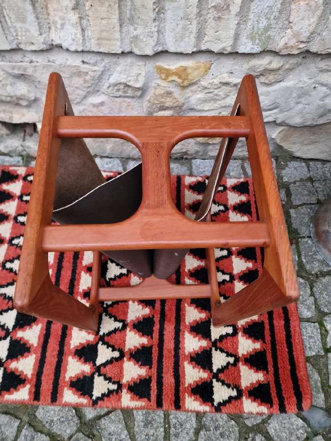 Vintažinė mid century tikmedžio laikraštinė - nuotraukos Nr. 12