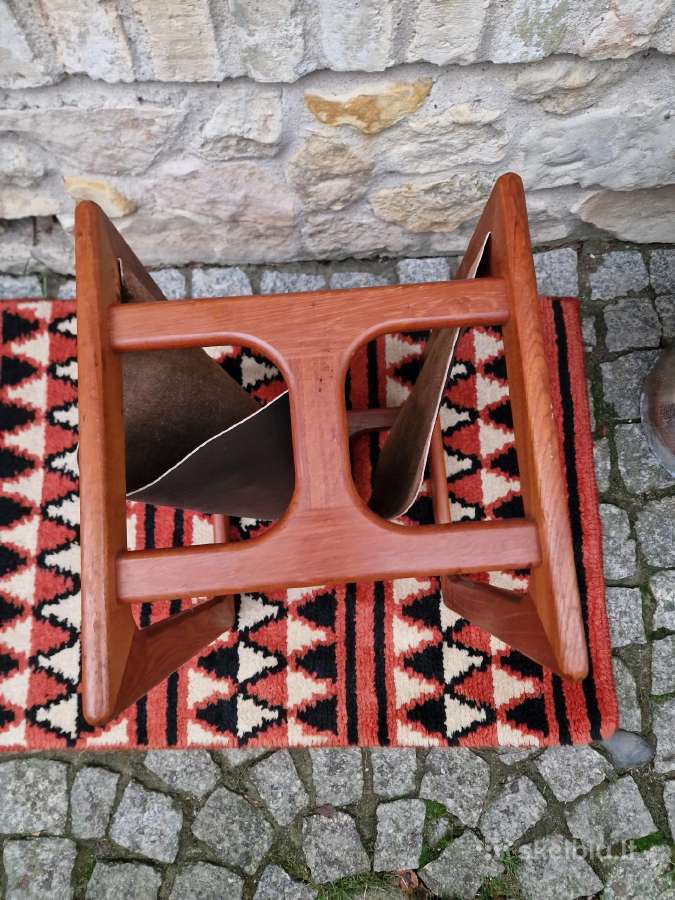 Vintažinė mid century tikmedžio laikraštinė - nuotraukos Nr. 13