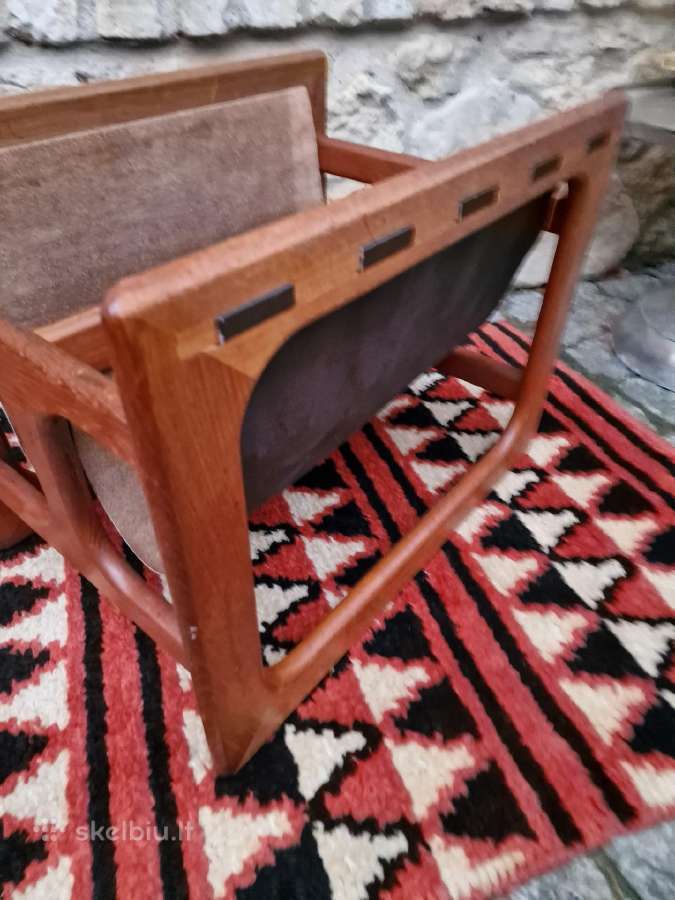 Vintažinė mid century tikmedžio laikraštinė - nuotraukos Nr. 15