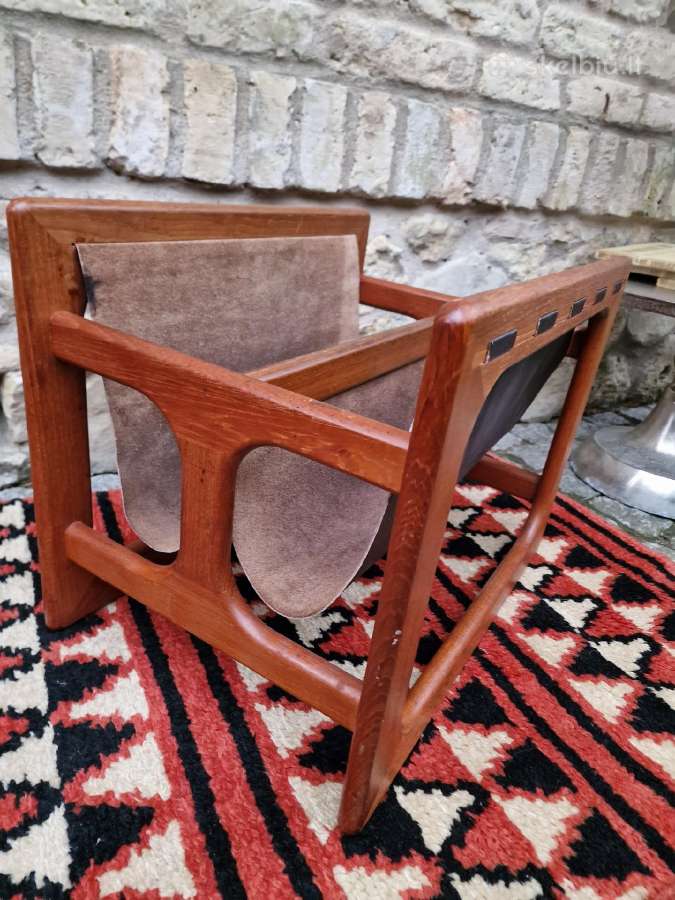Vintažinė mid century tikmedžio laikraštinė - nuotraukos Nr. 18