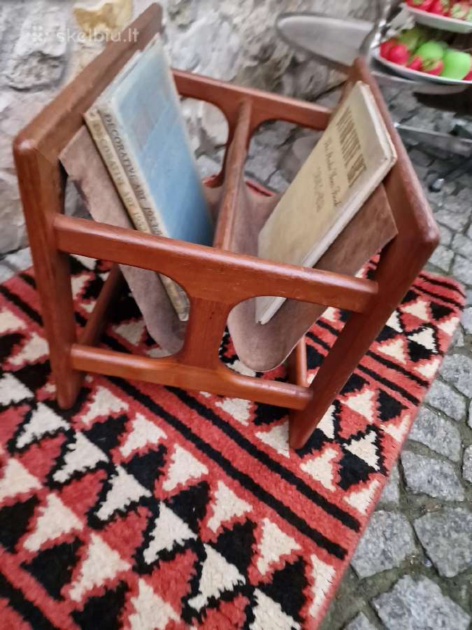 Vintažinė mid century tikmedžio laikraštinė - nuotraukos Nr. 19