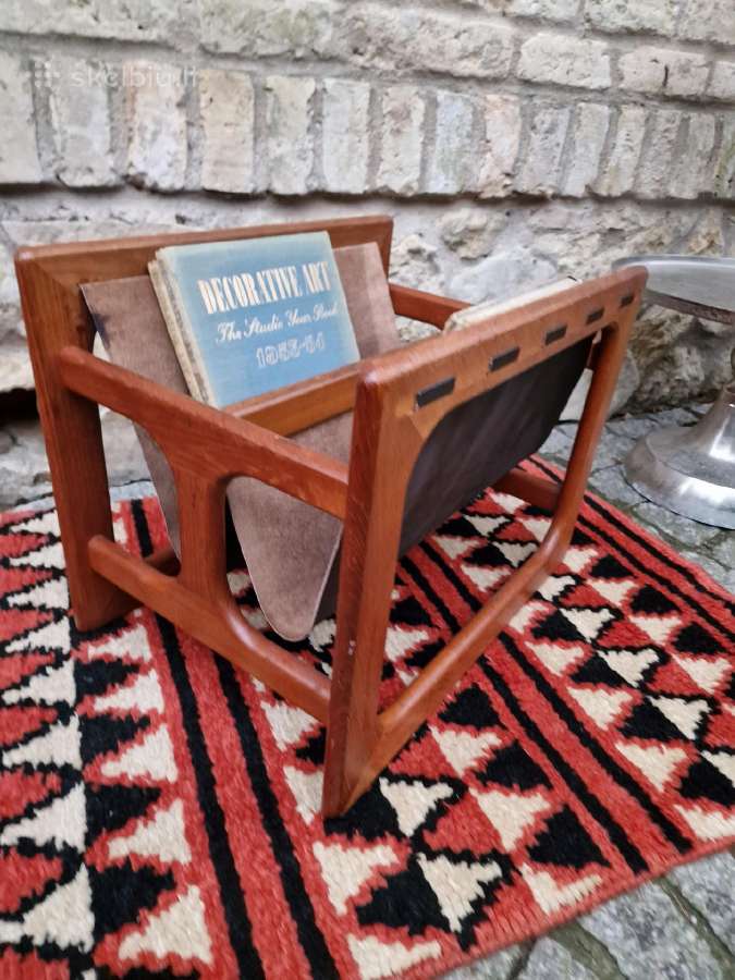 Vintažinė mid century tikmedžio laikraštinė - nuotraukos Nr. 21