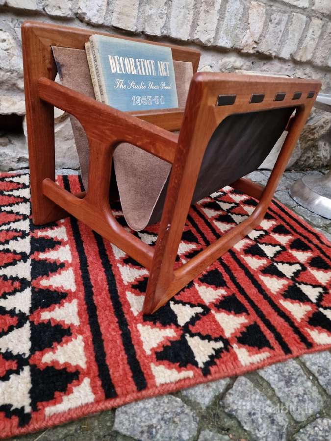 Vintažinė mid century tikmedžio laikraštinė - nuotraukos Nr. 22