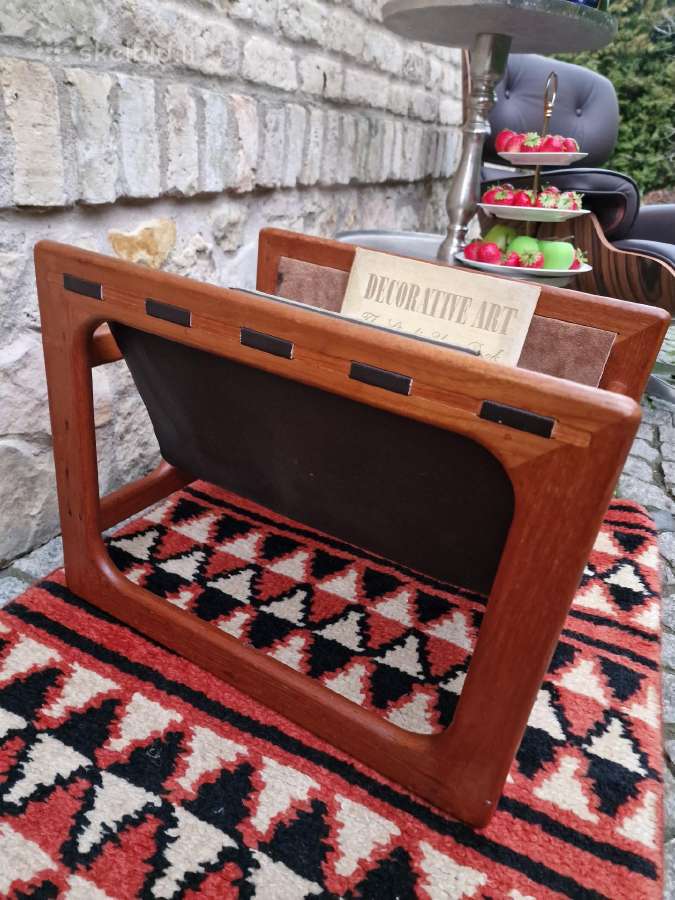 Vintažinė mid century tikmedžio laikraštinė - nuotraukos Nr. 23