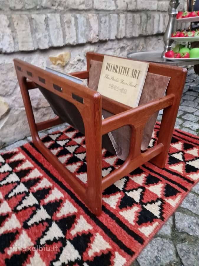 Vintažinė mid century tikmedžio laikraštinė - nuotraukos Nr. 24
