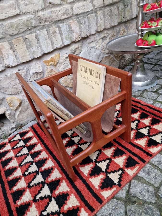 Vintažinė mid century tikmedžio laikraštinė - nuotraukos Nr. 25