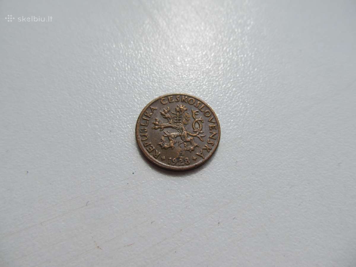 5 halerai , Čekoslovakija , 1928 - nuotraukos Nr. 2
