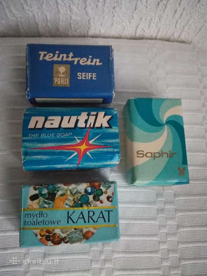 Vintažiniai apie 40 metų turintys kvapnūs muilai - nuotraukos Nr. 2