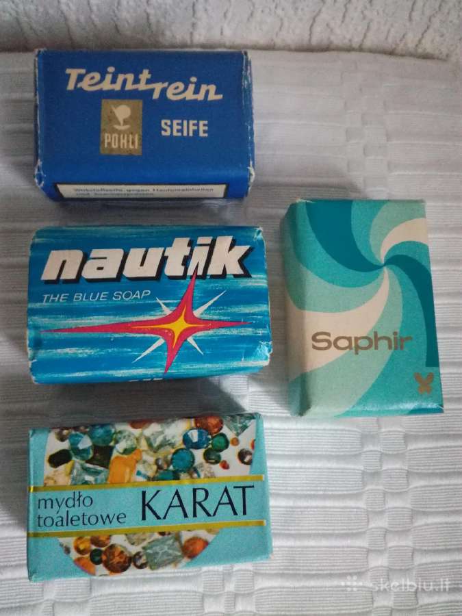 Vintažiniai apie 40 metų turintys kvapnūs muilai - nuotraukos Nr. 3
