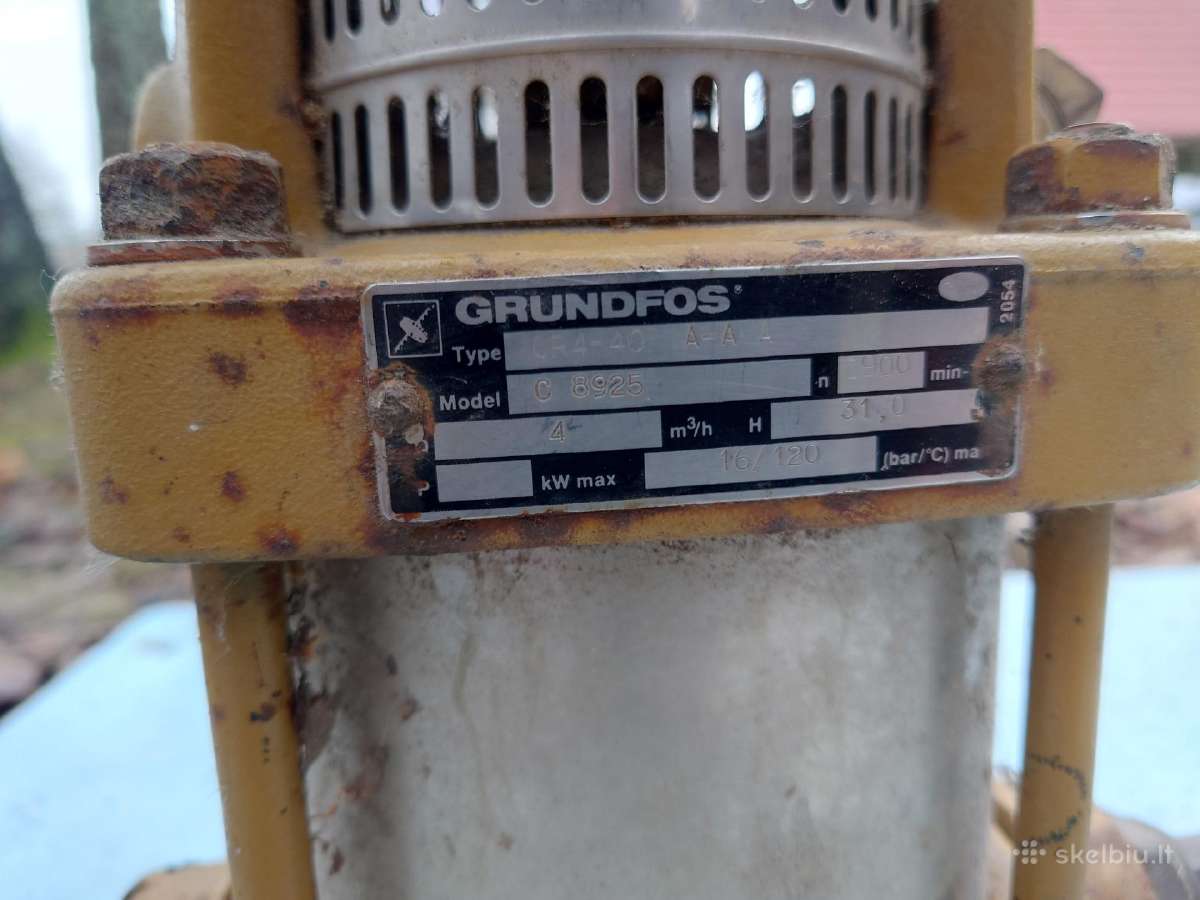 Grundfos Cr4-40 vandens siurblys - nuotraukos Nr. 2
