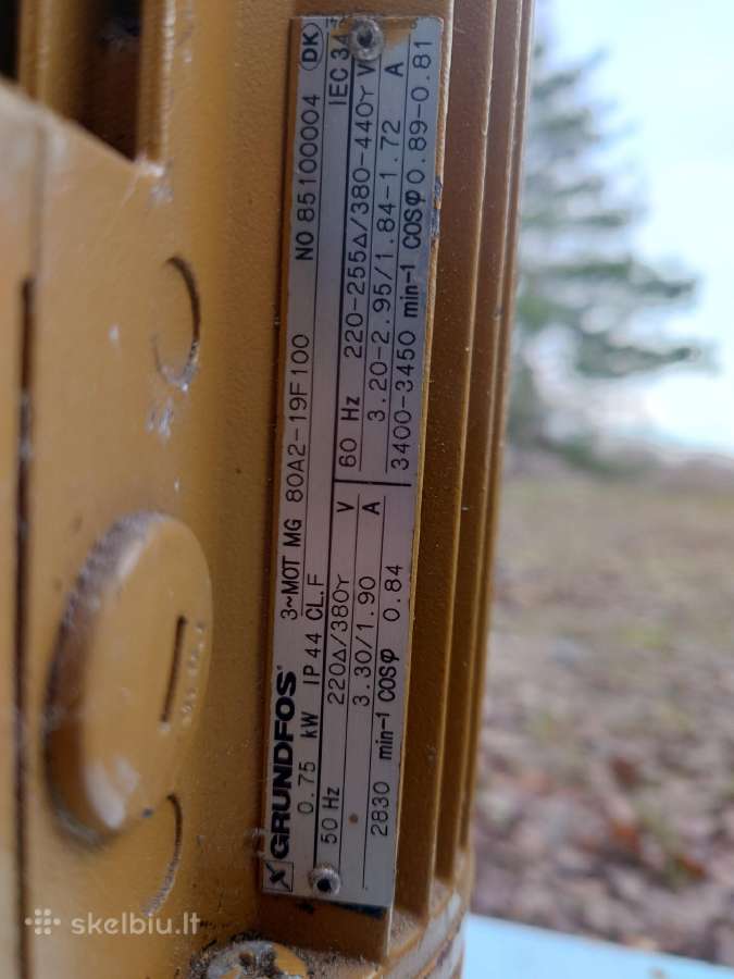 Grundfos Cr4-40 vandens siurblys - nuotraukos Nr. 3