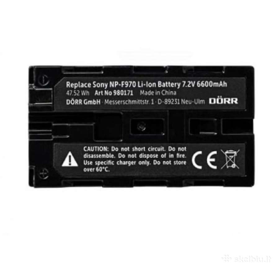 Np-f970 baterija,sony,LED lempos, - nuotraukos Nr. 2