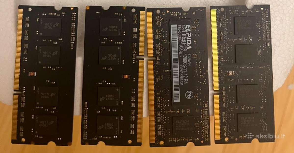 16gb RAM Elpida - 4x4gb Ddr3 So-dimm 1600 MHz