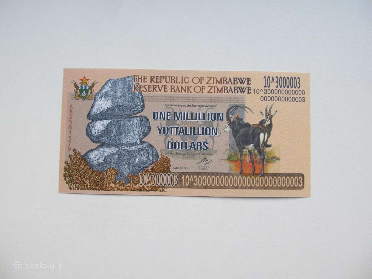 Milijonas jotalijonu doleriu , Zimbabvė , 2008