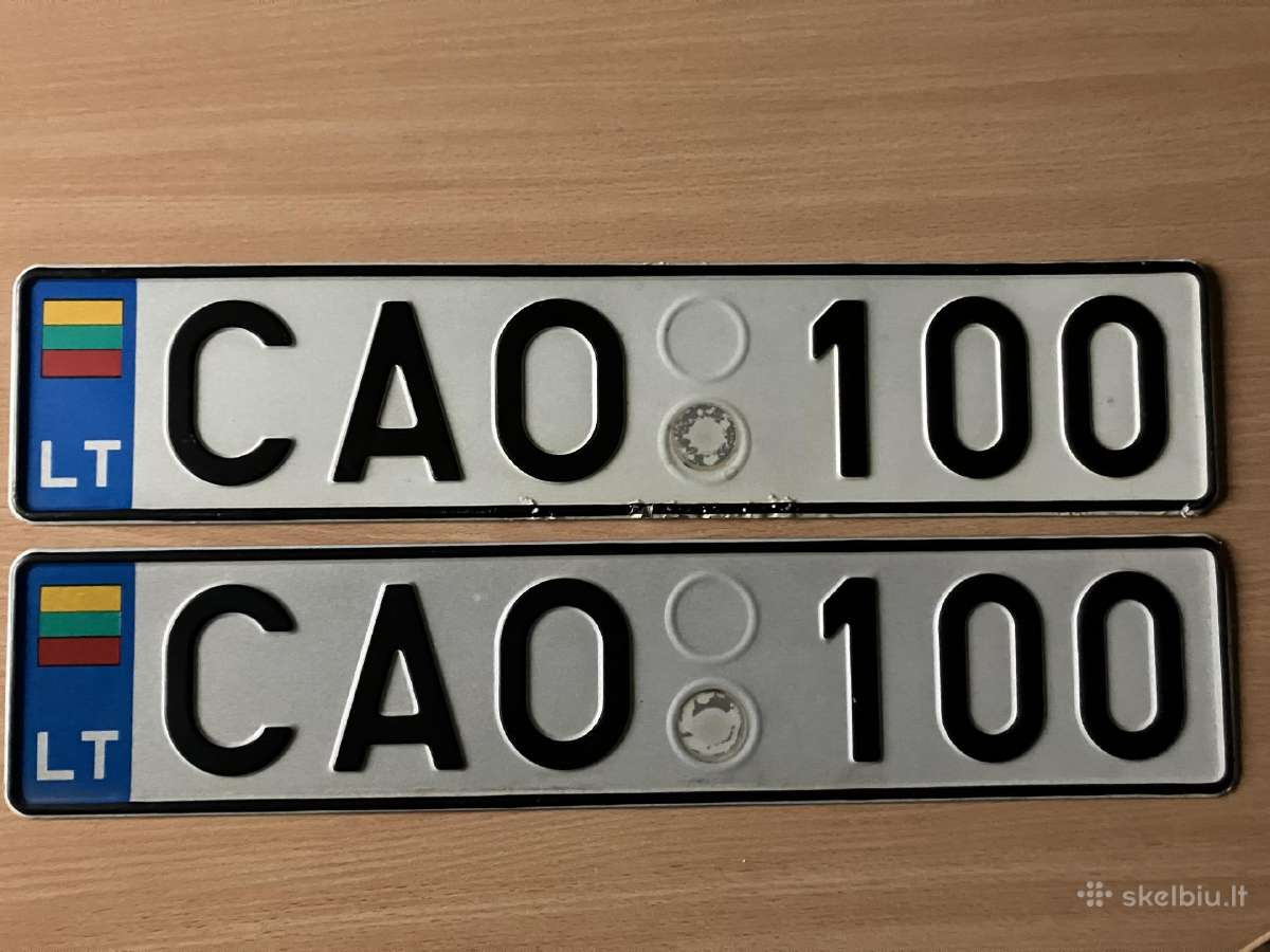 Senos automobilio numerių lentelės
