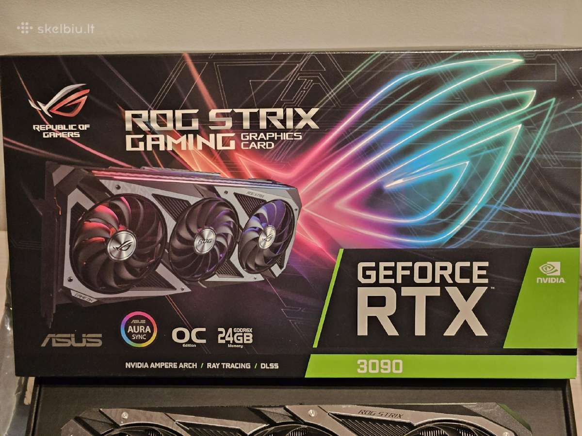 Vector Strix Rtx 3090 Rog Strix Gaming 24gb Oc - Skelbiu.lt