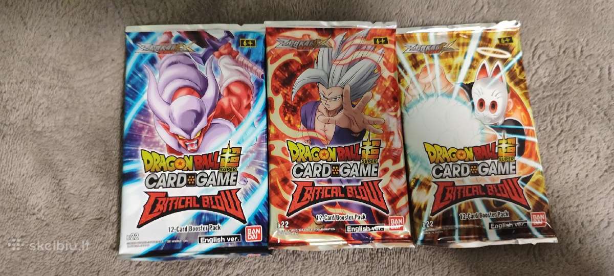 Dragon Ball Super card game Critical Blow booster