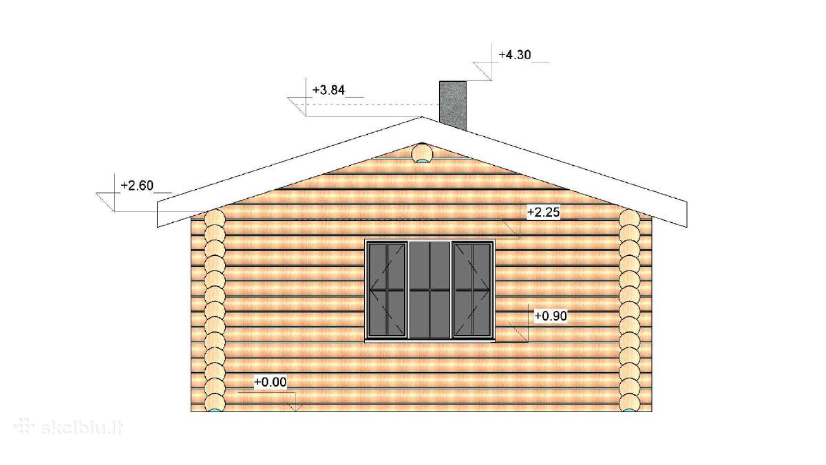Rąstinė pirtis / vasarnamis 40 m2 - nuotraukos Nr. 8