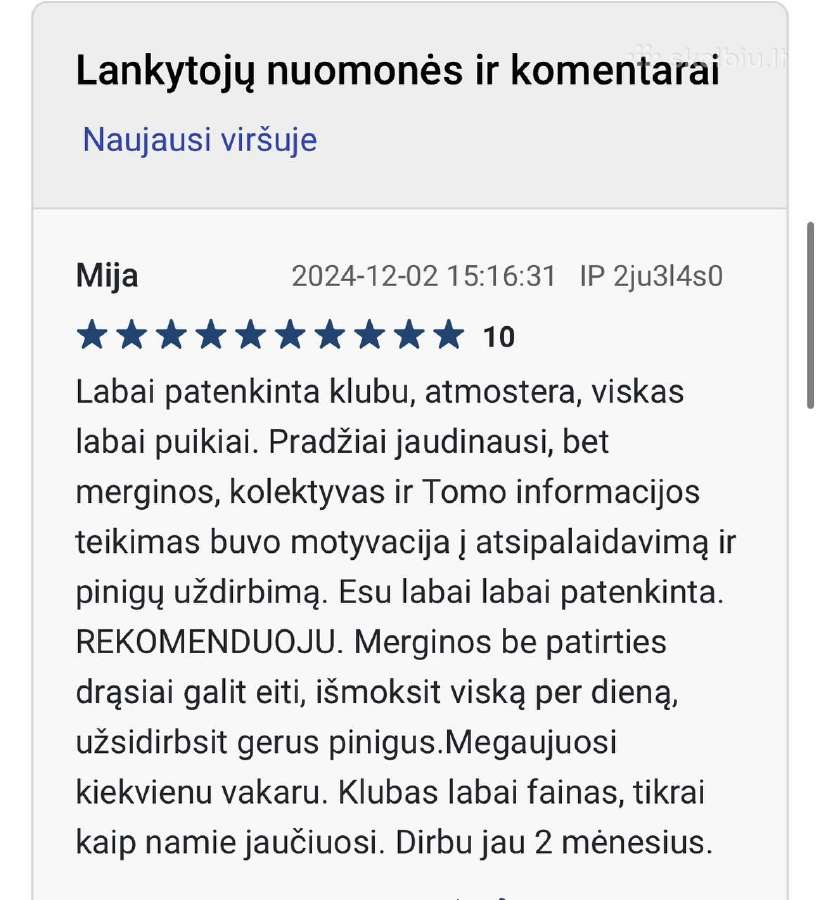 Legalus darbas. Patikimi klubai. Rudens sezonas! - nuotraukos Nr. 2