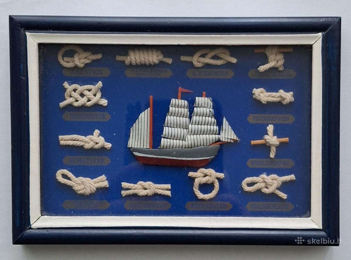 Suvenyrinis rėmelis "Burlaivis"