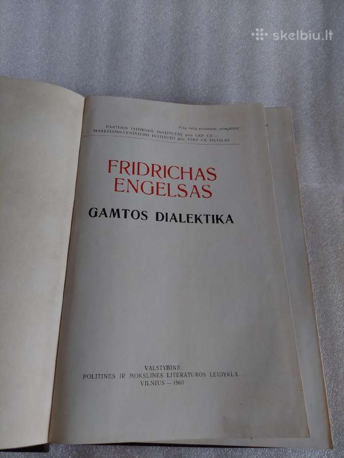 Fridrichas Engelsas. Gamtos dialektika - nuotraukos Nr. 2