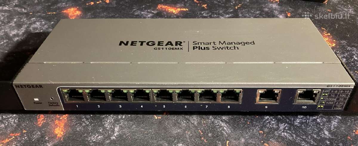 Netgear Gs110emx - Skelbiu.lt