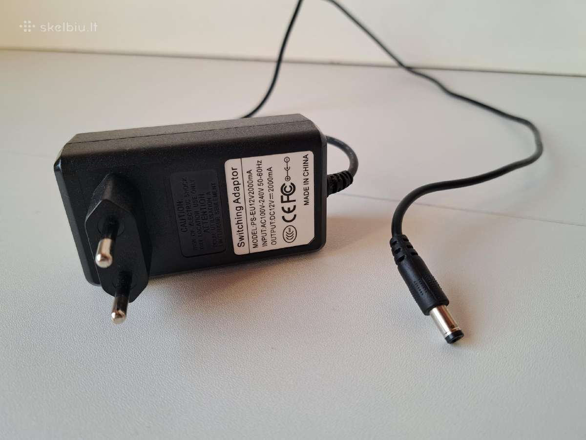 Adapteris, pakrovėjas įkroviklis 12v