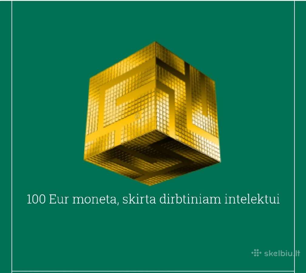 100 Eur moneta, skirta Dirbtiniam Intelektui
