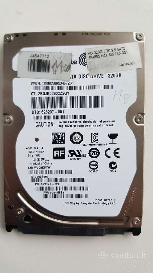 2,5" slim Sata 160gb/320gb, su švaru W11pro
