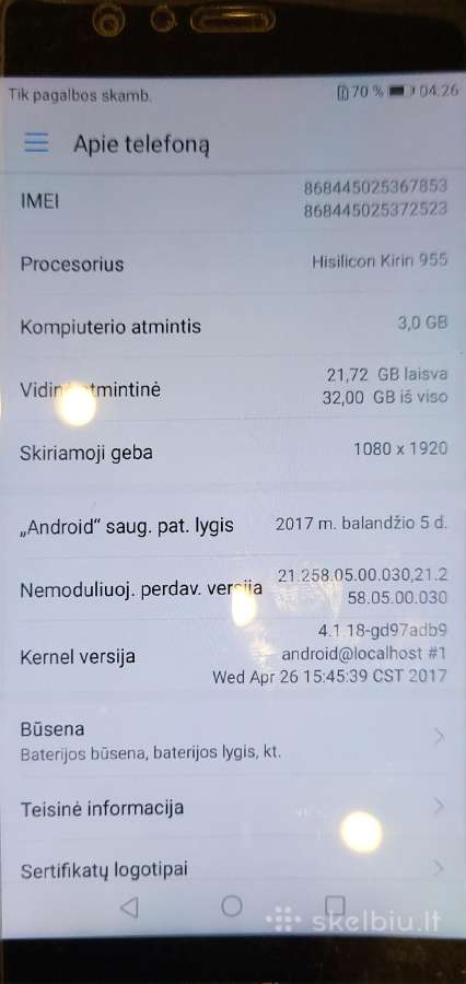 Telefonas Huawei P9 - nuotraukos Nr. 7