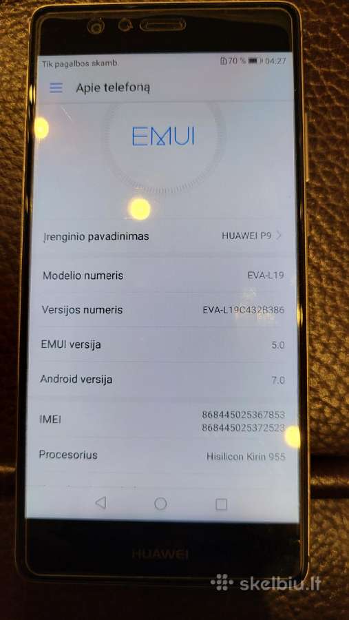 Telefonas Huawei P9 - nuotraukos Nr. 12