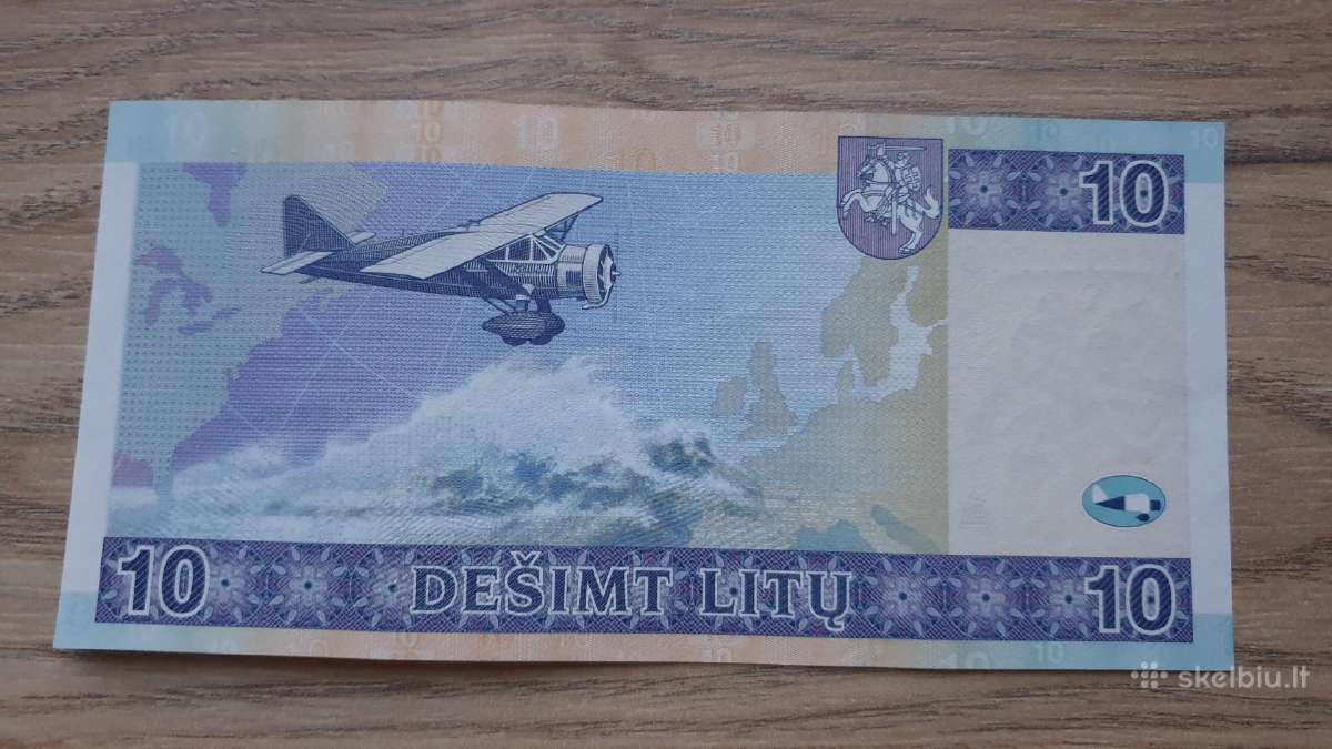 2001 metų 10 litų - nuotraukos Nr. 2