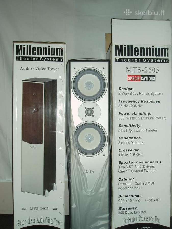 Kolonėlės Millenium Theater Systems Mts-2605 500w - nuotraukos Nr. 5