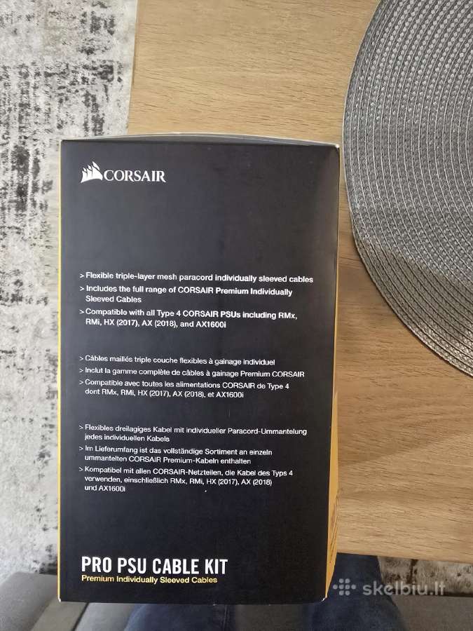 Laidai Corsair Premium Pro, mėlyna - nuotraukos Nr. 5