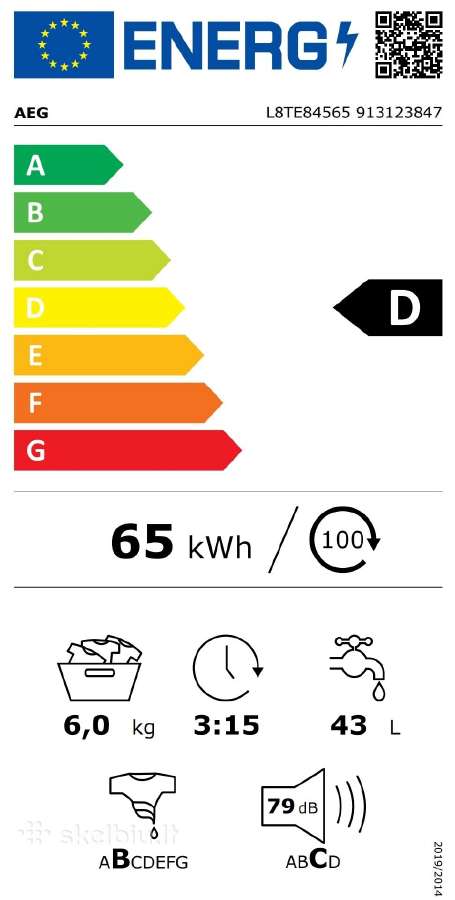 Aeg Powercare 8000 serija 40cm, 6-7kg ,E - nuotraukos Nr. 23